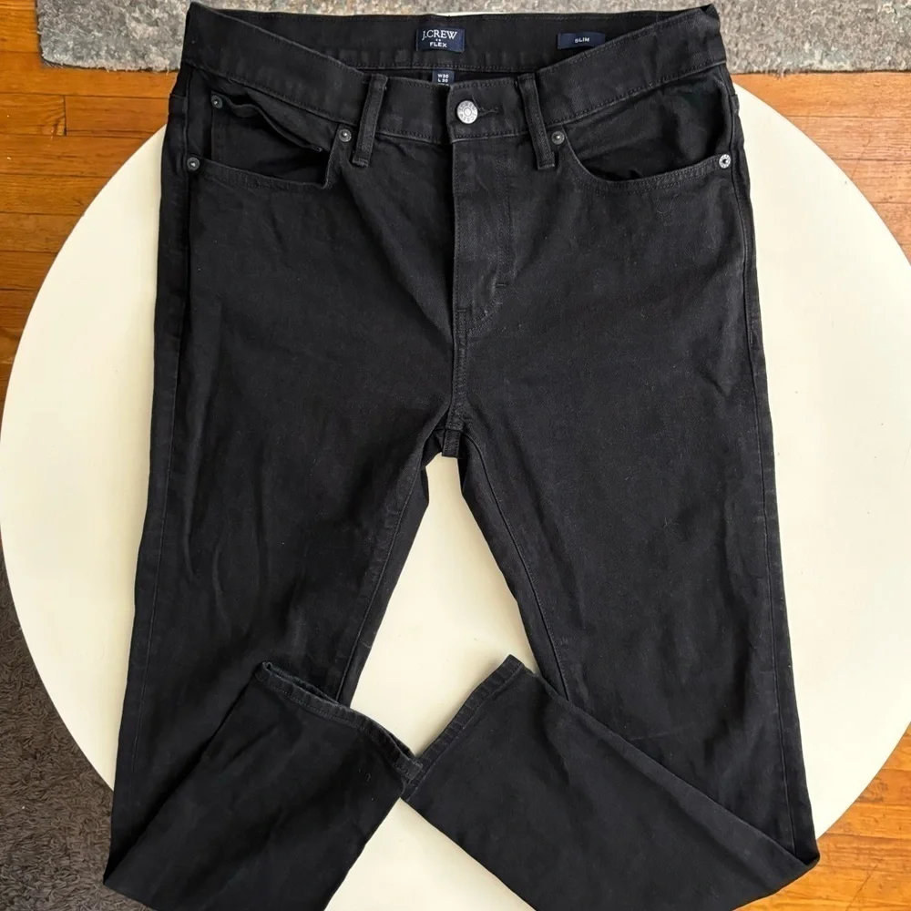 J. Crew Factory Men’s Slim Fit Jean Black 30x30